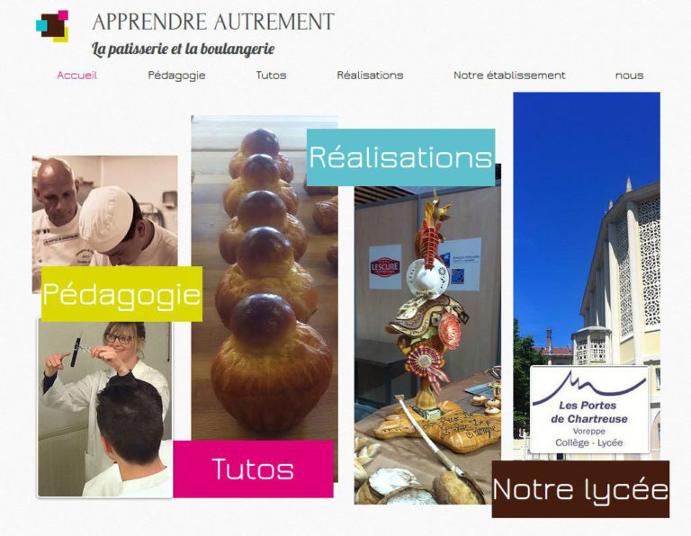 Capture d'écran ApprendreAutrementLaPatisserieBoulangerie.com