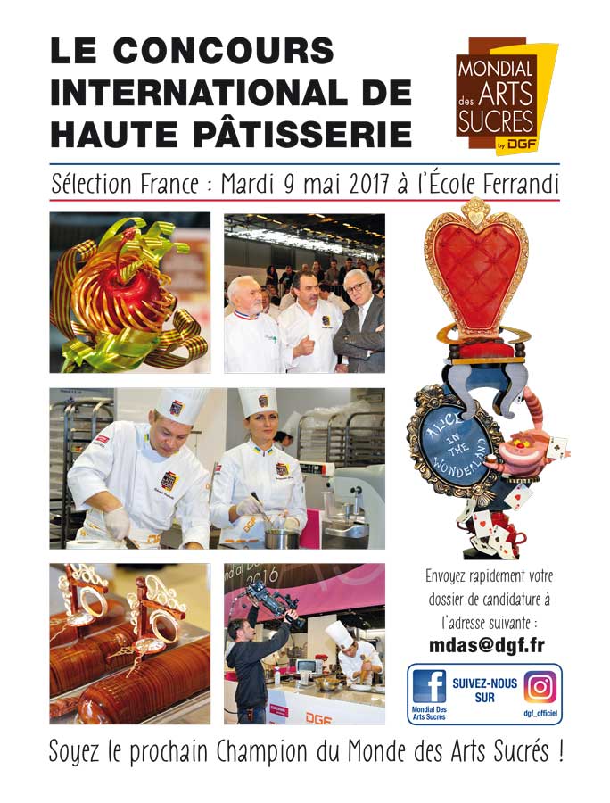Soyez audacieux ! Osez le concours pour la sélection au Mondial des arts sucrés