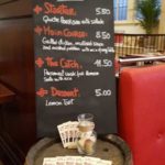 Café de la Poste, Edimbourg – Menu ardoise