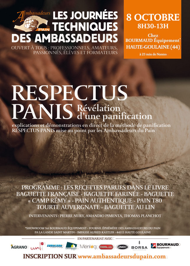 « Respectus panis », journée technique des ambassadeurs du pain en octobre