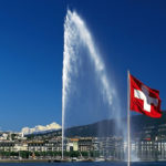 Paysage Genève jet d’eau