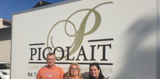 Equipe Picolait : Roland Thaize, Anne Arbiol et sa fille Noémie