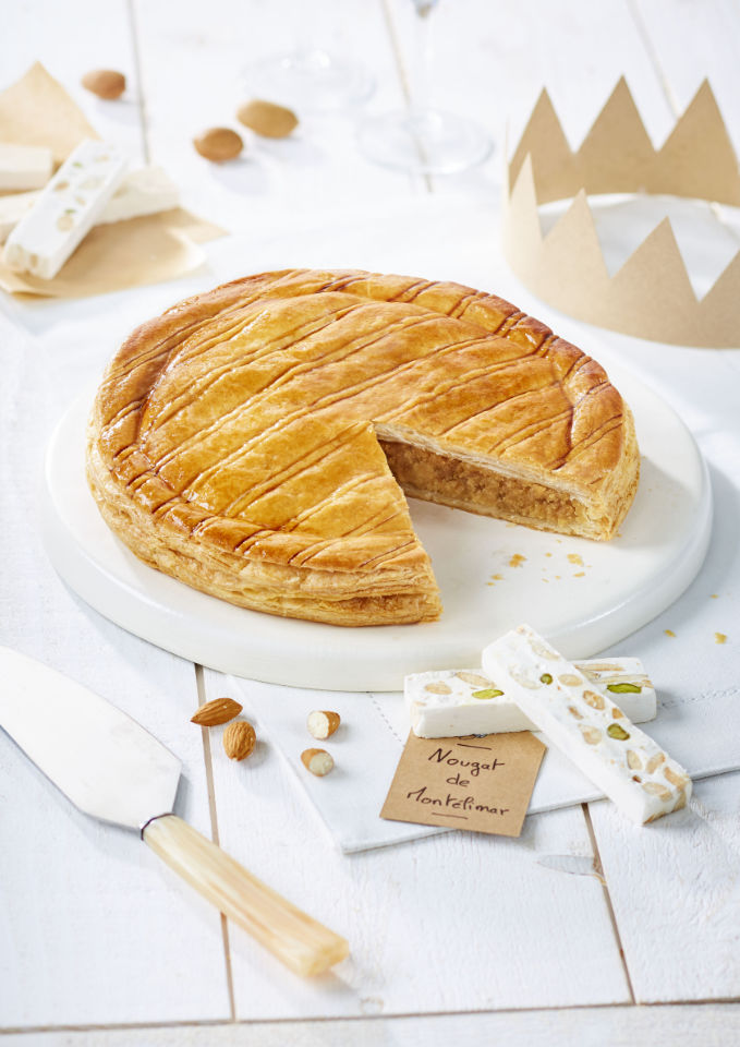 Galette Frangipane aux éclats de Nougat de Montelimar - Nouveauté Vandemoortele 2021