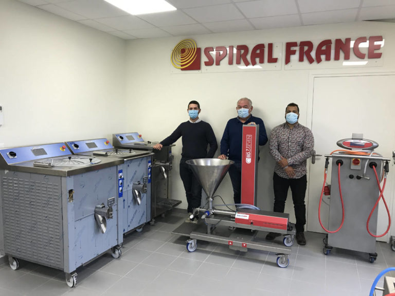 Maxime GARNIER, Bernard VICTORIN, Jonathan GUILLAUME de chez Spiral