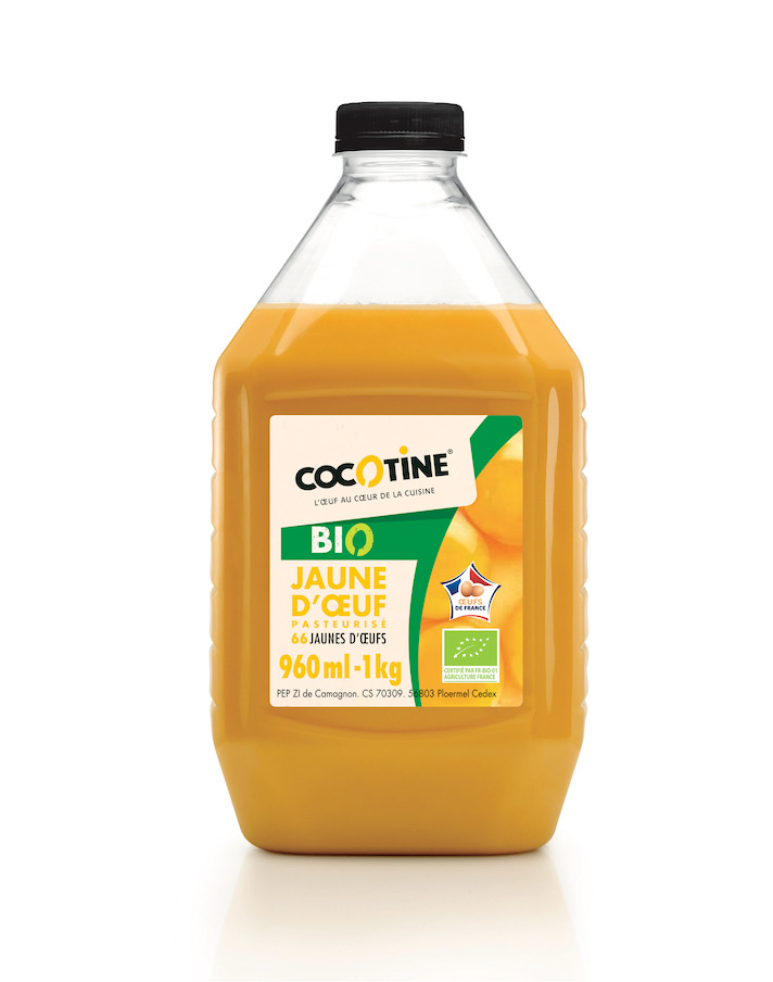 Jaune d'œuf nature 1kg pack BIO Cocotine