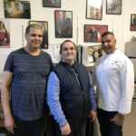 Le frère de Ridha, Sébastien (le meunier) et Ridha à droite