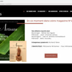 Capture d'écran du magazine Artisans