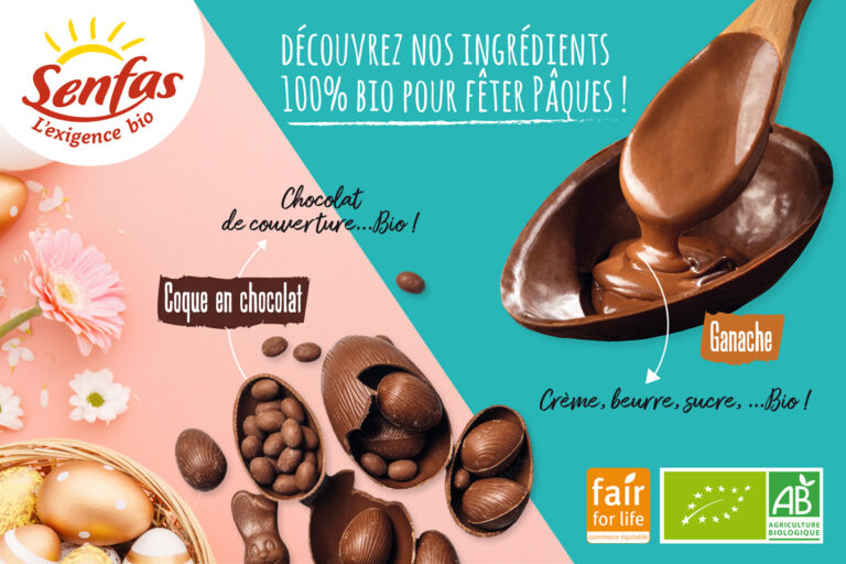 SENFAS, distributeur d’ingrédients et de matières premières biologiques, vous accompagne pour préparer Pâques !