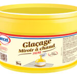 Glaçage miroir à chaud jaune