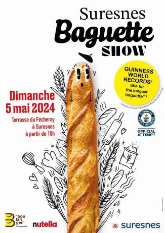 Suresnes vise le titre GUINNESS WORLD RECORDS™ de la plus longue baguette du monde !