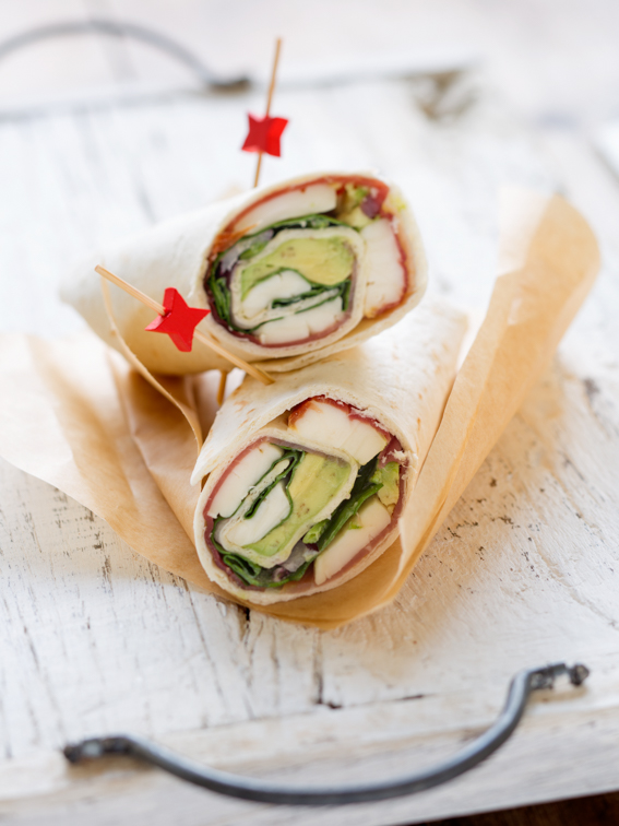 Recette de Wraps de Reblochon, jambon et épinards