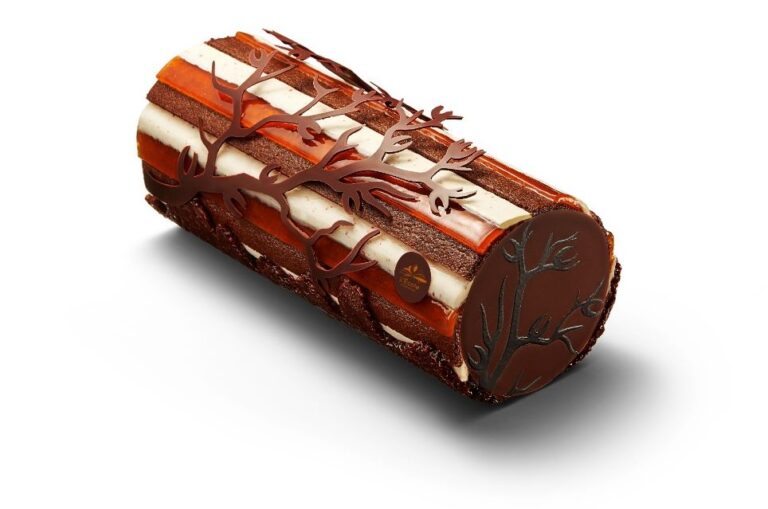Noël 2024 : l’École Valrhona dévoile sa bûche Mahery