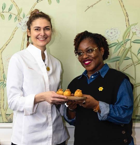 Jessica Préalpato et Claudia Tagbo présentent leur pâtisserie en co-création au profit de l’Institut Curie