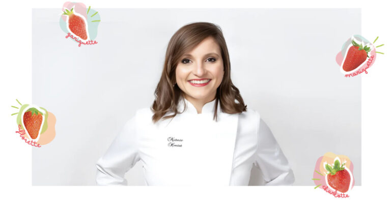 Noëmie Honiat, ambassadrice des Fraises Label Rouge pour le lancement de la saison 2025
