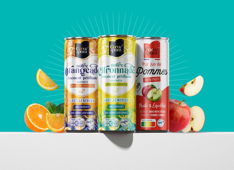 Coeur de Pom’ mise sur sa gamme de jus en canette pour le Snack & Show !